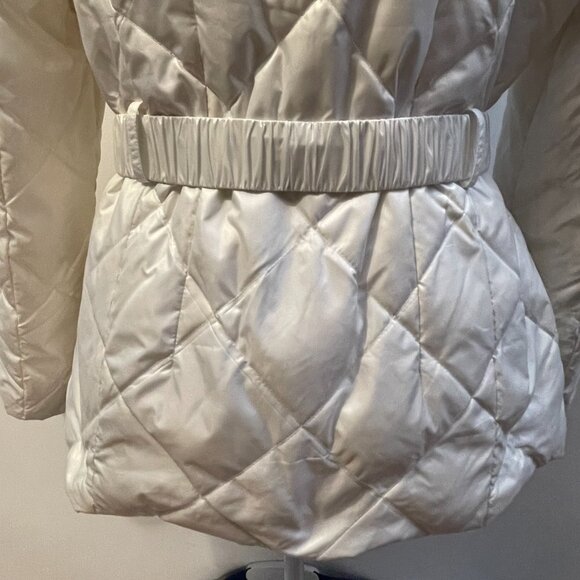 White Guess coat with or without belt - size L - Picture 7 of 15